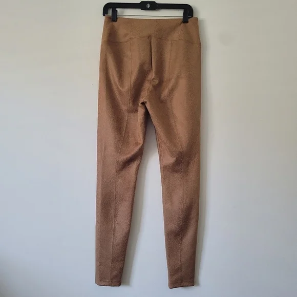 White House Black Market Faux Suede Animal print Runaway Leggins Size 12 - Picture 9 of 14